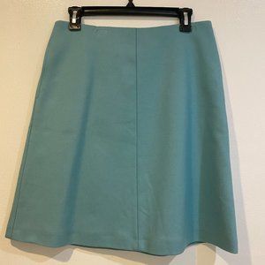 Boden Teal Wool A-line Skirt